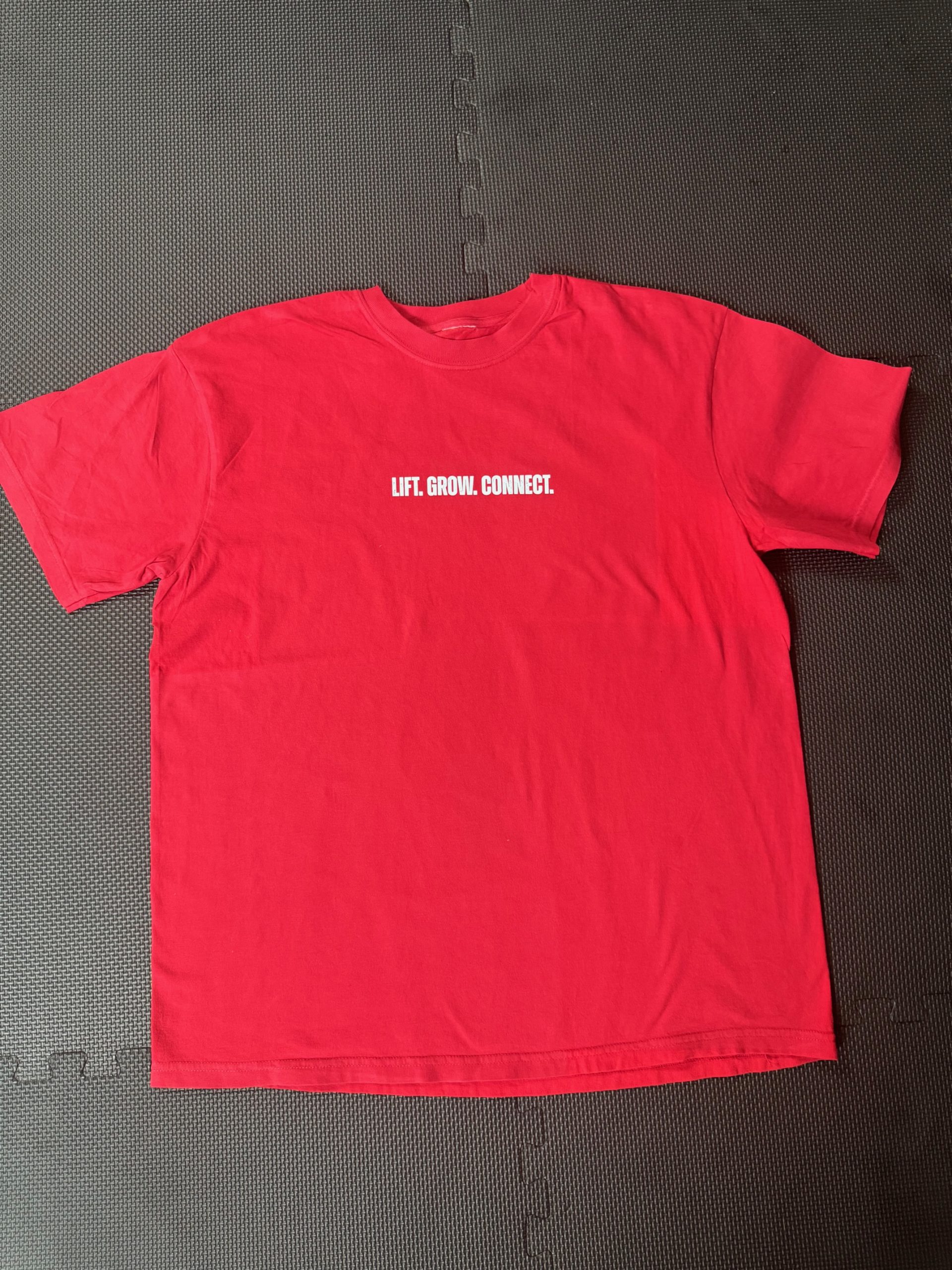TWLT Athletics Lift Grow Connect Pump Cover - Red shirt With White Logo